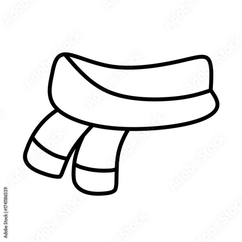 Scarf icon vector