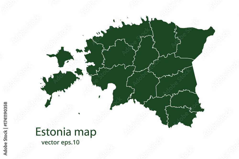 Obraz premium Estonia map