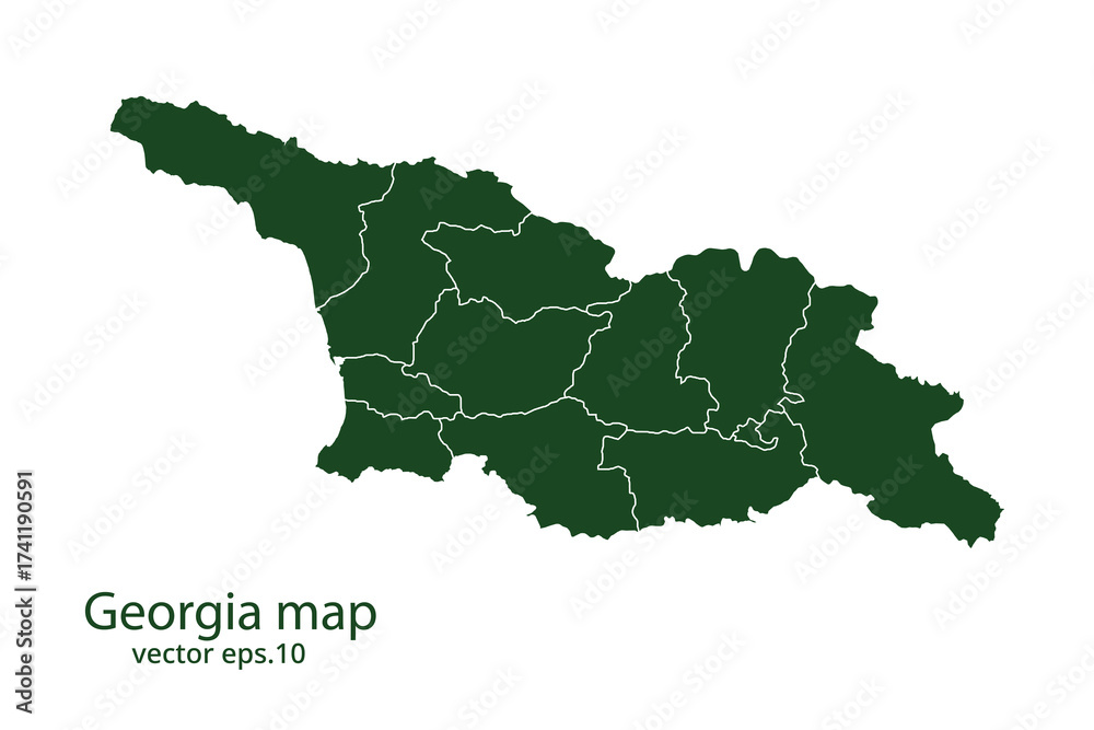 Obraz premium Georgia 2 map