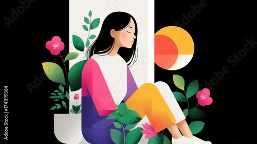 A woman with closed eyes sits peacefully in soft light, symbolizing healing, resilience, and recovery after trauma. The image conveys emotional strength, awareness, and the journey of breaking free fr