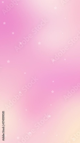 Pink And Yellow Gradient Wallpaper With Little Star Vertical Video Motion Background
