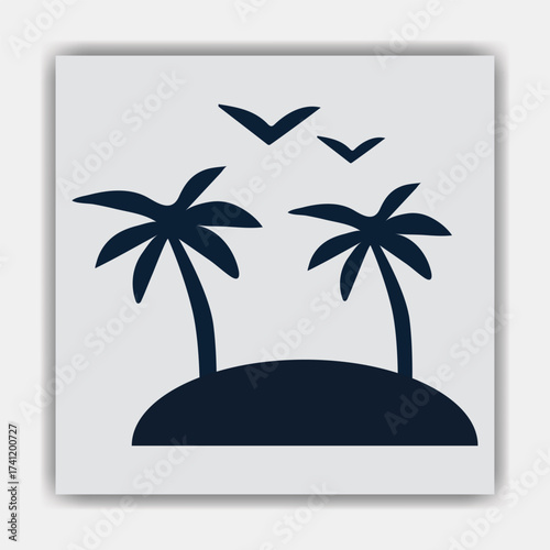   Palm tree silhouettes. black palm tree shapes isolated vector
 

