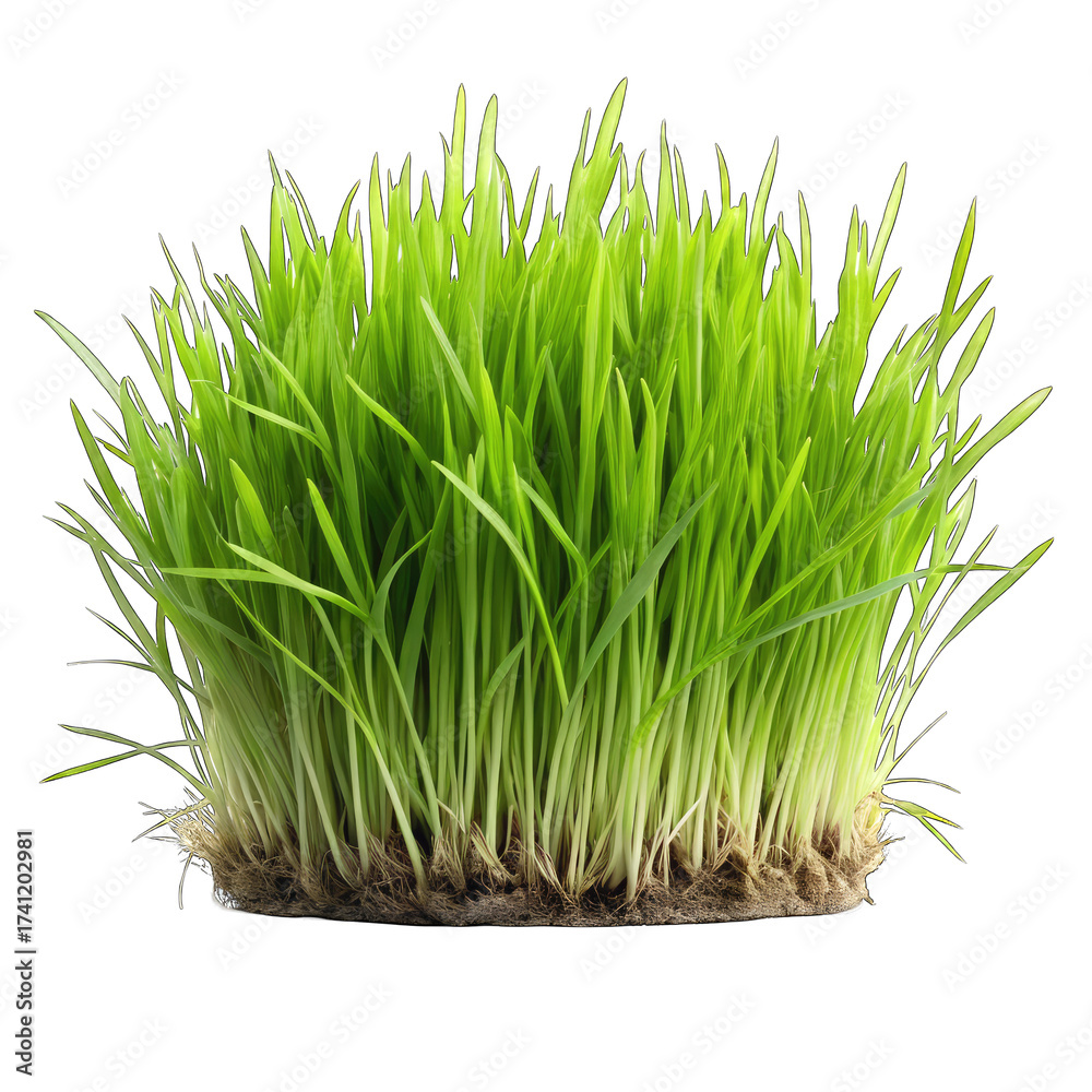 Obraz premium green grass isolated on white