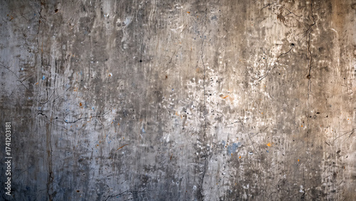 Extreme close-up of a rough, weathered concrete wall texture with fine cracks and subtle color variations, suitable for a background. Created using generative AI tools