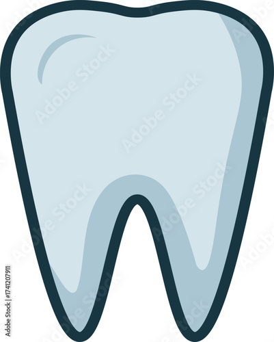 Healthy Human Molar Tooth Icon for Dental Care