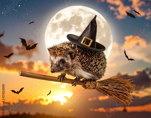 hedgehog halloween Generated image