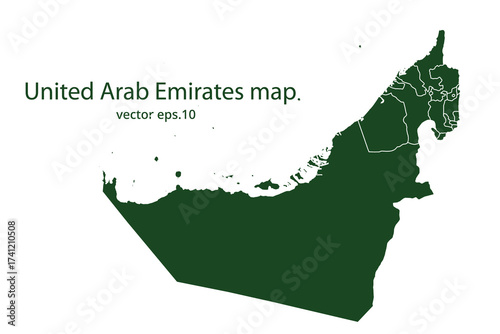 United Arab Emirates map