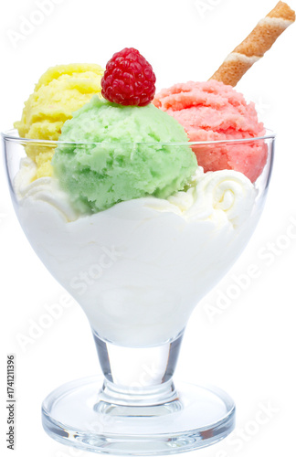 strawberry ice cream，PNG