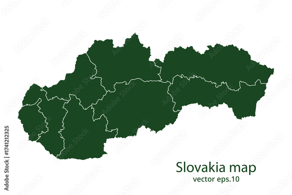 Fototapeta premium Slovakia map