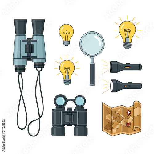 Exploring and discovering new ideas and opportunities with tools of investigation.