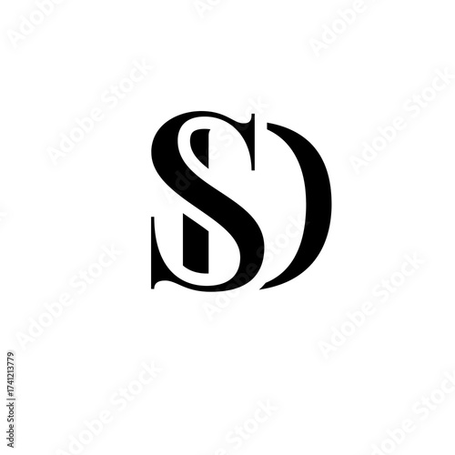 S and D logo Design Icon for Internet Business Success