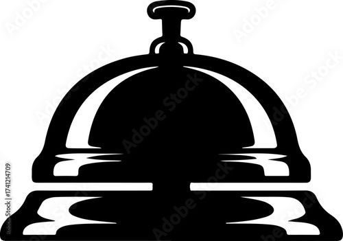 bell icon silhouette vector illustration