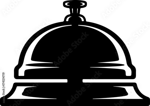 bell icon silhouette vector illustration