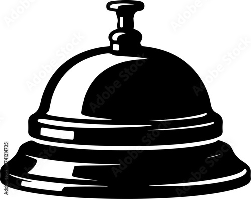 bell icon silhouette vector illustration