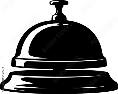 bell icon silhouette vector illustration