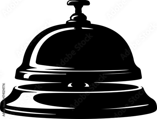bell icon silhouette vector illustration
