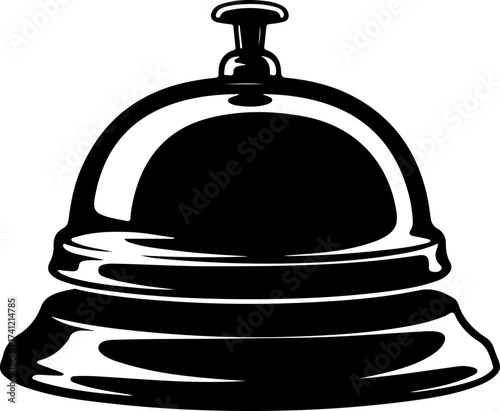 bell icon silhouette vector illustration
