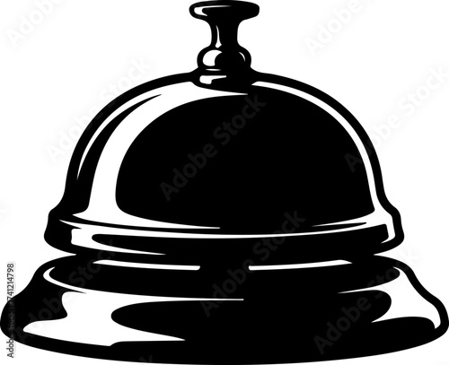 bell icon silhouette vector illustration