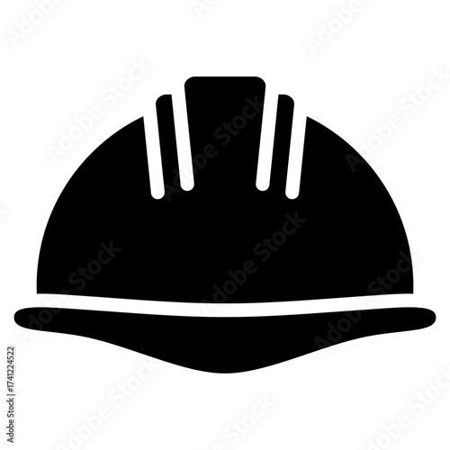 Factory Worker Helmet  Icon Element For Design