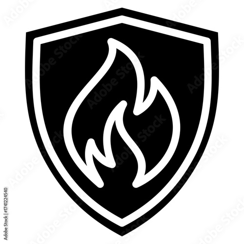 Fire Safety  Icon Element For Design