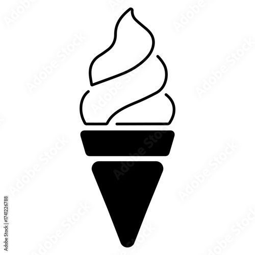 kebab icon on white background, vector illustration.