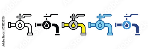 Valve Control  Icon Element For Design