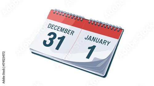 A new year, turning calendar to a fresh start.