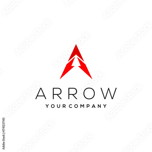Abstract business arrow up logo icon, symbol, vector, design template. Suitable for your design need, logo, illustration, animation, etc.