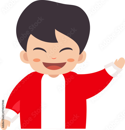 cute boy illustration Child Icon Face