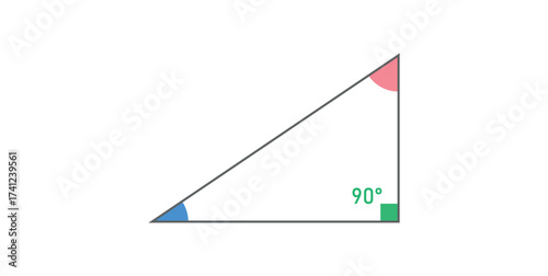 Right Triangle Icon in Mathematics.