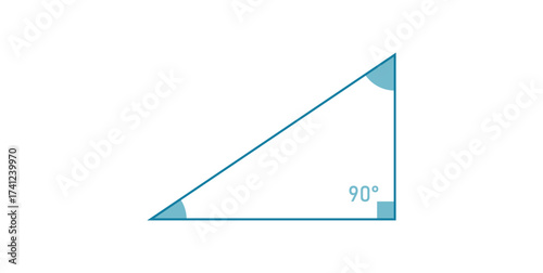 Right Triangle Icon in Mathematics.