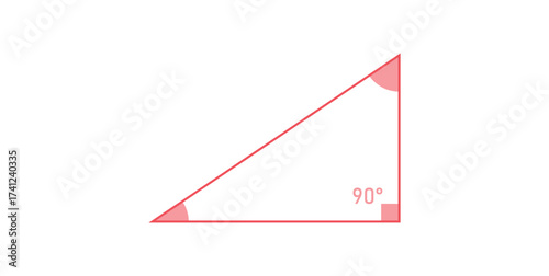 Right Triangle Icon in Mathematics.