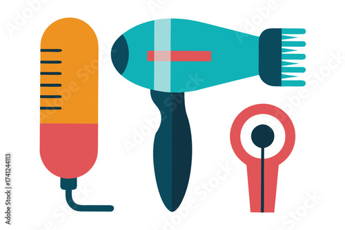 hair clipper comb and scissors