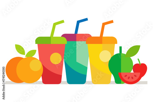 set of drinks