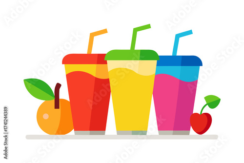 set of cocktails