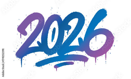 2026 graffiti style logo vector