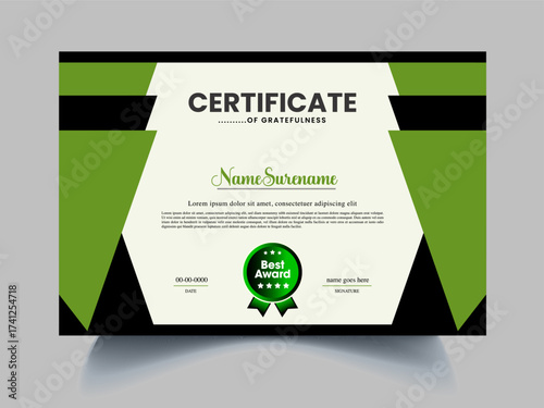 certificate design template