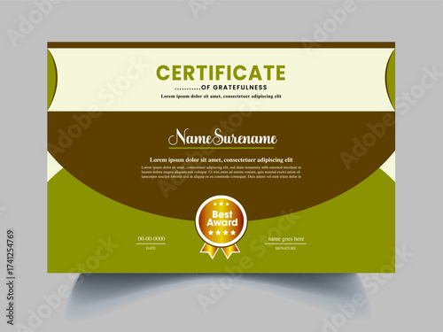 certificate design template