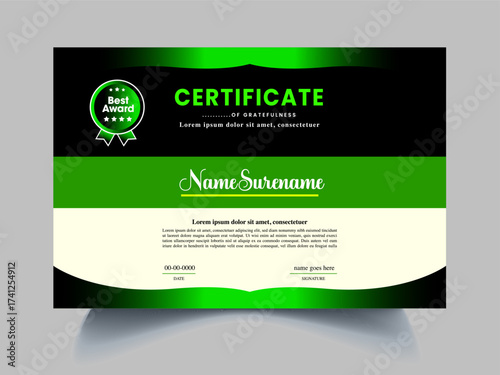 certificate design template