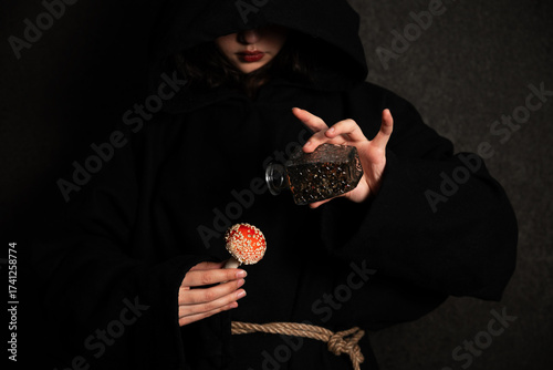 Witch with amanita