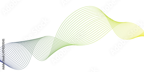 Vector illustration of colorful plastic hair rollers with a wavy line pattern design backdrop and blue gradient light decoration