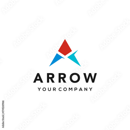 Abstract business arrow up logo icon, symbol, vector, design template. Suitable for your design need, logo, illustration, animation, etc.
