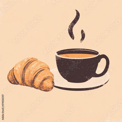 coffee and croissant