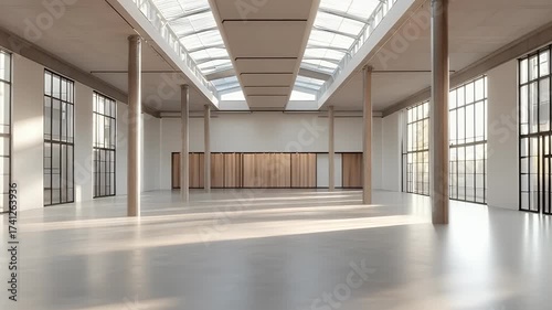 Wallpaper Mural Interior architectural hallway perspective abstract design Torontodigital.ca