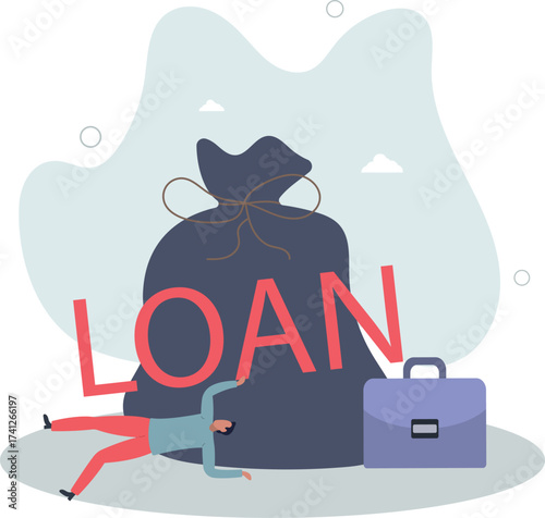 Entrepreneur soft loan to continue business in economic crisis impact by COVID-19 pandemic concept.life and employment of people.