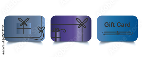 Shopping gift card flat icon