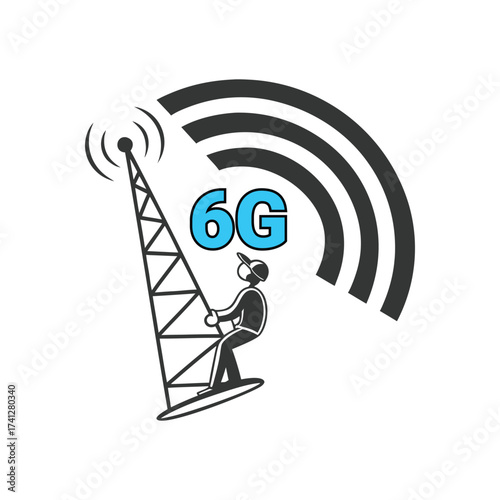 6G Network Tower and Signal – Advancing the Future of Wireless Communication Technology