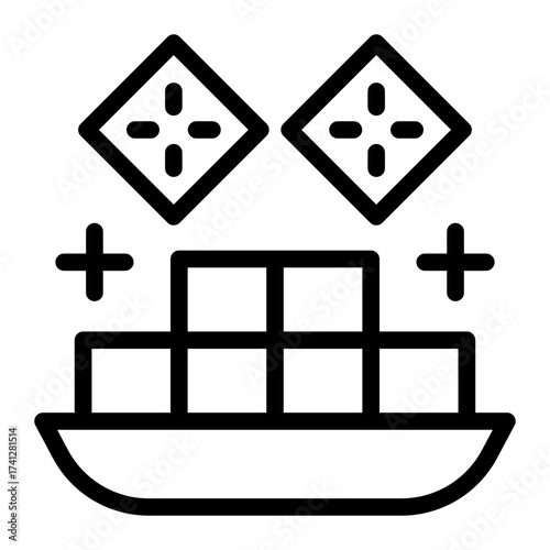 This Barfi icon is suitable for the India Culture, etc.