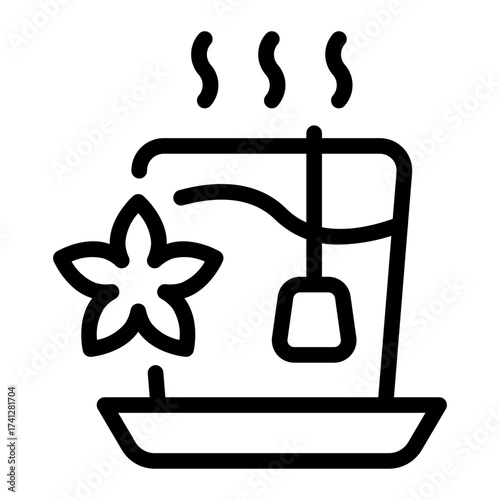 This Masala Chai icon is suitable for the India Culture, etc.
