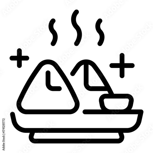 This Samosa icon is suitable for the India Culture, etc.